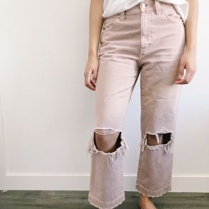 Madewell Garment Dyer Straight Leg Boyfriend Jean
